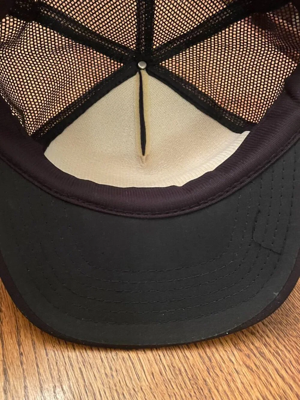Vintage Gareth Bus Lines Black Snapback Trucker Hat Cap by Universal